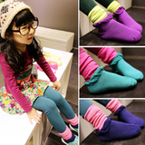 1纯棉儿童袜子女童堆堆袜春秋韩国长筒袜小孩宝宝中筒袜子3-5-7岁