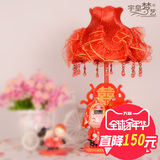 宇皇梦艺 新婚创意红色台灯婚房卧室床头装饰品摆设实用结婚礼物