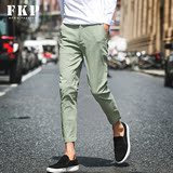 F．K．P2016夏季新款男士休闲裤青年韩版修身小脚薄款九分裤潮男