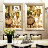 尚艺伯爵装饰画客厅现代简约有框画欧式卧室餐厅挂画壁画梦幻酒杯