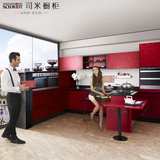 新贵系列司米橱柜上海定制现代风格石英石台面厨房装修整体橱柜