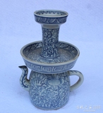古玩古董景德镇青花瓷器 仿古做旧出土瓷器茶壶水壶油壶酒壶 仿古