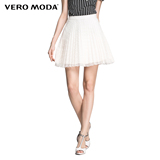 Vero Moda挺括蕾丝面料百褶裙捏褶设计半身裙|315216005
