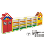 海基伦幼儿园儿童收纳柜专用别墅造型玩具整理储物柜宜家风格0058