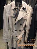 正品代购Burberry巴宝莉2015新款男装中长款风衣 双排扣 欧美时尚