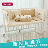 欧式多功能婴儿床摇床宝宝床可折叠便携式儿童床bb床摇篮床带蚊帐