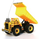 玩具模型猎豹王儿童工程自卸大卡车遥控汽车充电翻斗车男孩电动