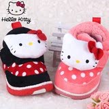 Hello Kitty正品女童鞋软底宝宝棉鞋冬季KT猫学步鞋1-5岁儿童棉鞋