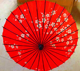 红色樱花动漫cosplay油纸伞道具刹月华伞餐厅店铺装饰装修多款
