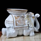 创意特大号家居饰品树脂工艺品招财象泰国大象穿换鞋凳子客厅摆件