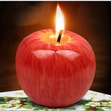 创意结婚庆红苹果蜡烛香薰圣诞平安夜情人节礼盒装礼品礼物