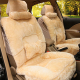 秋冬季新款短毛绒汽车座套 羽绒棉垫 保暖毛垫 女士专用可爱坐垫