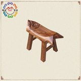 换鞋凳实木小凳子儿童矮凳简约中式家具雕花板凳老榆木鱼凳子定制