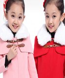 特价童装女童大衣2016冬季新款韩版加厚儿童毛呢大衣冬款保暖外套