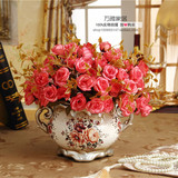 田园摆件陶瓷花盆花艺花器餐桌花瓶客厅摆设正品特价欧式复古