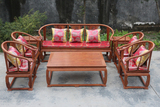特价直销红木明清古典家具中式花梨实木刺猬紫檀客厅沙发圈椅组合