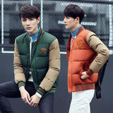 新款韩版品牌男士轻薄短款羽绒服男装青年时尚正品棒球服反季清仓