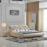 西柏尔家具 真皮床创意个性软床现代时尚双人床1.8米床