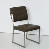 不锈钢软包椅子简约现代真皮座椅餐厅用餐椅包邮