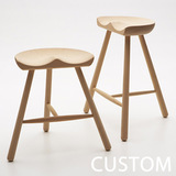 北欧宜家具日式简约设计师风格原实木水曲柳酒吧台创意高脚椅凳子