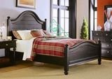 地中海实木床1.8米双人床黑色床简约时尚卧室家具定做