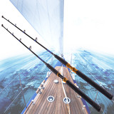 帕莱蒙超硬铁板竿 海钓竿海杆碳素船竿 金属轮座钓鱼竿锚杆路亚竿