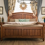【进口红橡木】美式乡村实木床1.8米双人床样板房间高档别墅家具