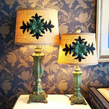 台灯卧室床头 婚庆创意美式现代简约欧式复古时尚客厅书房床头灯