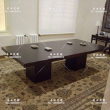北欧实木餐桌长桌子创意设计师家具洽谈桌个性办公桌会议桌饭桌