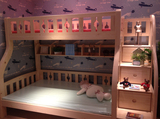 全实木松木儿童家具正品宝贝屋 上下床 梯柜床 双层床 子母床MS88