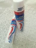 意大利进口Aquafresh按压式三色牙膏美白牙齿口气清新防口腔溃疡