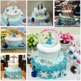 冰雪奇缘公主创意生日蛋糕芭比娃娃江苏蛋糕店同城派送全国配送