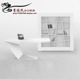 办公家具时尚 白色烤漆老板桌 主管桌1.8米 总裁桌经理桌办公桌