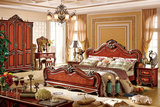 欧式实木家具 双人床衣柜梳妆台床头柜卧室成套组合六件套装802