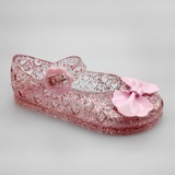 外贸原单出口英国NEXT粉红小猪pig女童果冻清爽凉鞋沙滩鞋