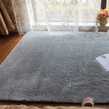 细绒柔顺可水洗防滑卧室地毯客厅茶几地毯200*250cm银灰色可定做