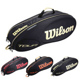 正品 威尔胜wilson 专业级网球包羽毛球包两用 六只6支装单肩包