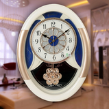 北极星16英寸欧式超大客厅挂钟  静音现代时尚摇摆创意石英钟表