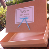 朴院创意手工布面相册礼盒 礼品盒 长方形生日礼物盒 包装盒
