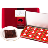 瑞可馨瑞士风情黑巧克力礼盒72g 瑞士原装进口 纯可可脂小排块