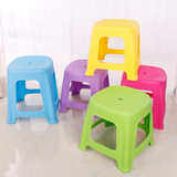 加厚浴室防滑小板凳儿童塑料方凳子矮椅子家用圆凳子时尚卡通