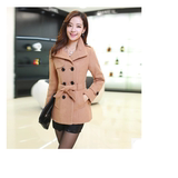 2015春季新款女装 韩版修身显瘦 毛呢外套短款呢子时尚短外套定制