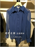 专柜正品nuan VERO MODA 连身长袖衬衫 5105016 315105016 白/蓝
