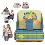 进口多功能便携式婴儿餐椅宝宝儿童吃饭座椅可折叠餐椅包妈咪包垫