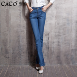 韩国CACO直筒牛仔裤女长裤修身显瘦春夏薄款弹力舒适新款169-3