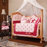 圣宝度伦欧式实木婴儿床榉木宝宝无漆bb床宝宝多功能童床可变书桌