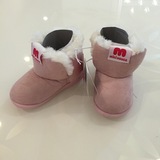 mikihouse雪地靴保暖靴宝宝男女儿童学步鞋子加厚棉鞋短靴靴子