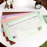 尤落落韩国Plan d 2015新款甜美办公家用桌面垫M号 带桌面计划纸