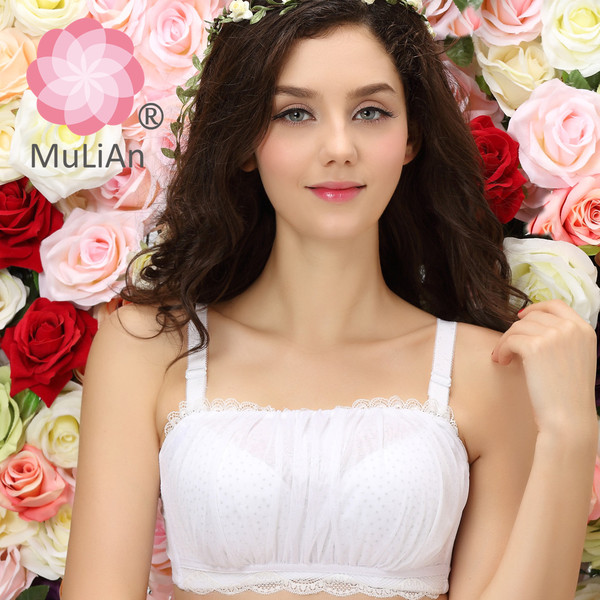 [白色抹胸式文胸薄款]