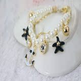 DEJ欧美时尚饰品厂家批发直销海洋珍珠贝壳海星船锚女式珍珠手链